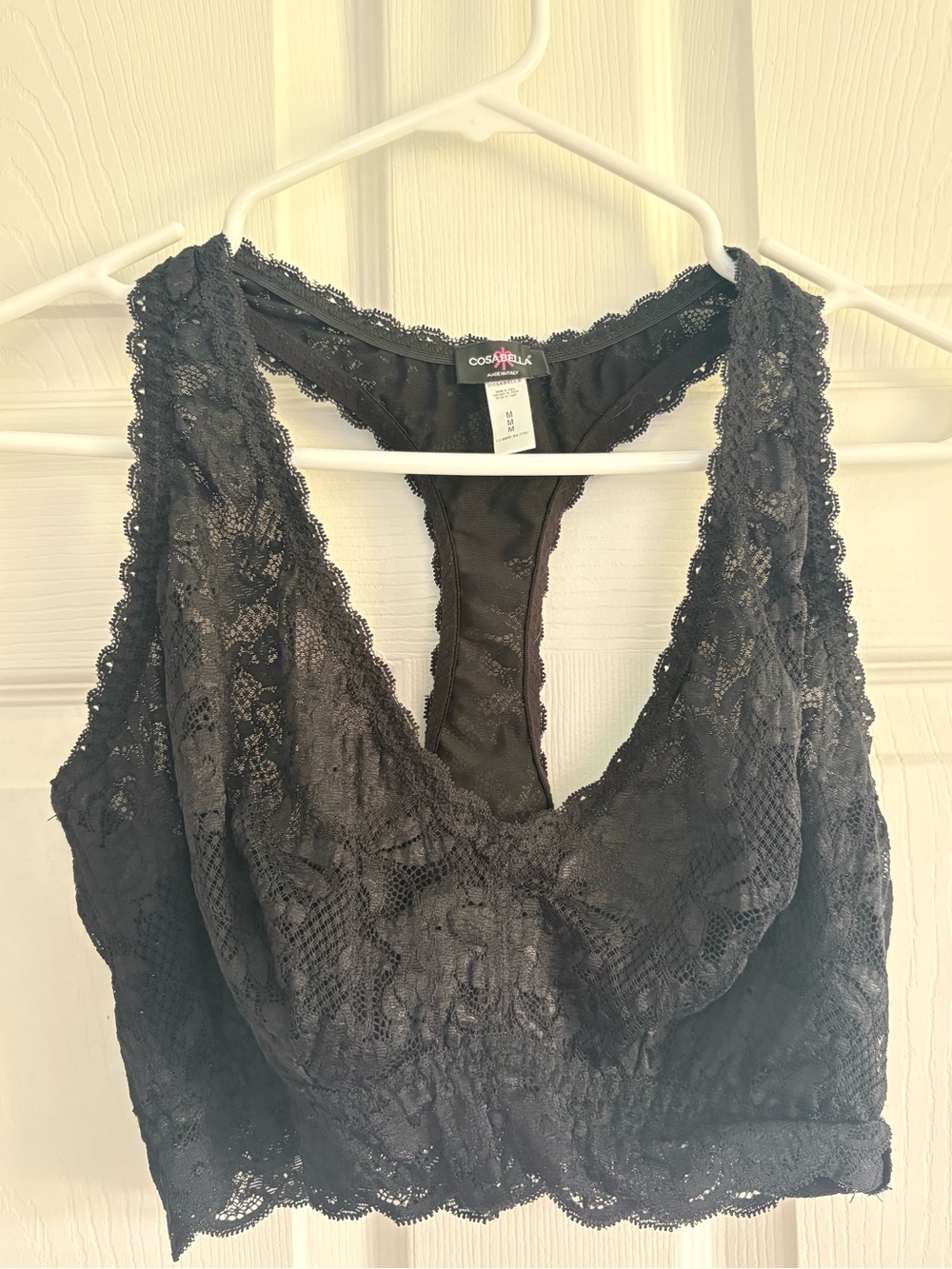 Cosabella Black Lace Racerback Bralette